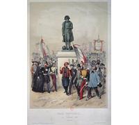 ARTXLXXBN Famoso Stampa Tela Canvas Quadri D'Arte Classica Sufragio universal Elección de diciembre de Luis Napoleón Bonaparte por Frederic Sorrieu per L'arredamento Della Camera da Letto 60x90cm