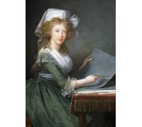 ARTXLXXBN Stampa Tela Canvas Quadri D'Arte Classica Retrato de María Luisa de las Dos Sicilias Esposa de Fernando III por Elisabeth Louise Vigee Lebrun per L'arredamento Della Camera da Letto 60x90cm