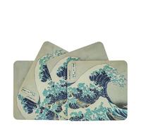 Arty Hokusai - Set di 4 sottobicchieri