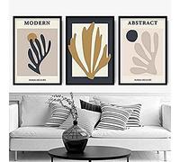 Artze Wall Art Stampa artistica da parete in stile matisse, 50 cm di larghezza x 70 cm di altezza, crema/beige