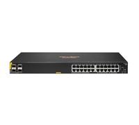 Switch di rete HPE Aruba 6100 24G Class4 PoE 4SFP+ 370W Gestito L3 Gigabit Ethernet (10/100/1000) Supporto Power over (PoE) 1U Nero [JL677A#ABB]