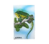 Aruba - Calamita Magnete per Frigorifero, Souvenir da Viaggio, Decorazione per Casa e Cucina, Adesivo Magnetico Dipinto a Mano, Collezione Artigianale