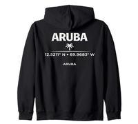 Aruba Coordina Il Design di Viaggio nelle Isole caraibiche Felpa con Cappuccio