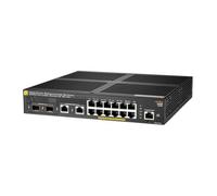 Switch di rete Hewlett Packard Enterprise Aruba 2930F 12G PoE+ 2G/2SFP+ Gestito L3 Gigabit Ethernet (10/100/1000) Nero 1U Supporto Power over (PoE) [JL693A]