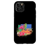 Aruba Isola caraibica retrò con souvenir vintage Flamingo Custodia per iPhone 11 Pro