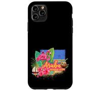 Aruba Isola caraibica retrò con souvenir vintage Flamingo Custodia per iPhone 11 Pro Max