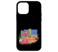 Aruba Isola caraibica retrò con souvenir vintage Flamingo Custodia per iPhone 12 mini