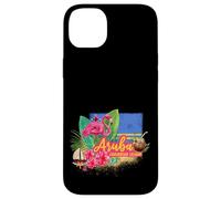 Aruba Isola caraibica retrò con souvenir vintage Flamingo Custodia per iPhone 14 Plus