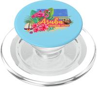 Aruba Isola caraibica retrò con souvenir vintage Flamingo PopSockets PopGrip per MagSafe