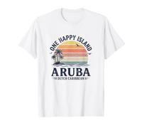 Aruba One Happy Island Aruban Souvenir dei Caraibi Olandesi Maglietta