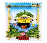 Aruba Paesi Bassi Magnete da Frigorifero Caraibico Turista Souvenir Home Decor Frigorifero Creativo Dipinto a Mano Art