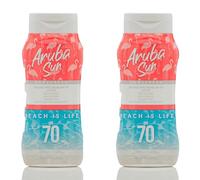 ARUBA SUN Lozione Protezione Solare Spf 70 | Confezione da 2 | Conforme alla legge barriera corallina Aruba n. 67 Senza Octinossato E Oxibenzone | Protezione solare Uva/Uvb ad ampio spettro