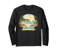 Aruba Vacanze estive Caraibi Vacanze Crociera Retro Beach Maglia a Manica