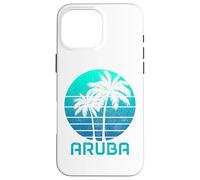 Aruba Vintage Souvenir Pride Palme Surfer Beach Custodia per iPhone 16 Pro Max