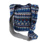 AruMinna Hippie Boho Stampa Crossbody Bohemian Gypsy - Multicolore, 35 x 18 x 32 cm, Blu, Shoulder Strap: 20.87 inch (it is long enough on your shoulder)