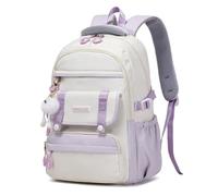 Arunasc zaino viaggio Zaino Studente, Ragazzi Ragazze Scola Daypack Per La Scuola, Borsa Scolastica Di Grande Capacità zainetto(Lila)