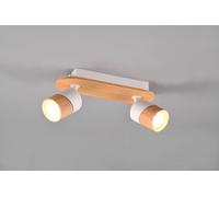 Trio Lighting Aruni faretto da soffitto legno 2 lampadine bianco Trio Lighting