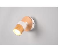 Trio Lighting Aruni faretto da soffitto legno 1 lampadina bianco Trio Lighting