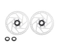 ARUPMN 2 Pezzi rotori Centerlock per Bici 160 180mm 203mm Anelli di bloccaggio Freno a Disco 160mm rotore per Dischi Center Lock per Bicicletta(180-180mm)
