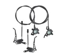 ARUPMN Bici da Strada con Barra Piatta per Passaggio Cavi Interno con Pinza Freno a Due pistoncini CNC a Montaggio Piatto con Freno a Disco Idraulico(Fit for Phantom Black)