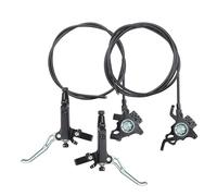 ARUPMN Bici da Strada con Barra Piatta per Passaggio Cavi Interno con Pinza Freno a Due pistoncini CNC a Montaggio Piatto con Freno a Disco Idraulico(Fit for Ivar Black)