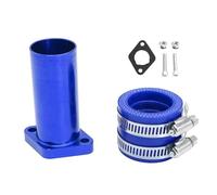 ARUPMN Carburatore in Lega di Alluminio Set di adattatori per collettore di aspirazione CNC e carburatore, connettore Motore Adatto per carburatore PWK 21-30MM Mikuni VM(Blue)