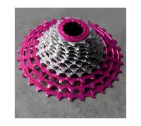 ARUPMN Cassette e pignoni pignone per Bicicletta Adatto per Cassetta HG per Bici da Strada ZRACE Alpha Ex a 11 velocità, Realizzata Completamente in CNC, per Bici da Strada e Pieghevoli.(Pink 11-30T)