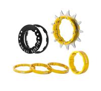 ARUPMN Cassette e pignoni pignone per Bicicletta Kit di Conversione A velocità Singola in Lega di Alluminio + Acciaio Inossidabile, Nero, Rosso, Oro, Argento, 12T, 13T, 14T, Pignone Singolo(13T Glod)