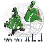 ARUPMN Linea per Bici da Strada Che Tira Le pinze della Pressione dell'olio Freno a Disco Idraulico con rotori 2 Pezzi da 160 mm Freno per Bicicletta Strada(Green)