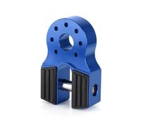 ARUPMN Tow Hook Gancio di Traino per verricello, Supporto in Gomma, Protezione in Gomma, Collegamento Piatto, grillo in Alluminio, ricambi Auto per Veicoli Fuoristrada Gancio Traino(Blue)