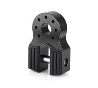 ARUPMN Tow Hook Gancio di Traino per verricello, Supporto in Gomma, Protezione in Gomma, Collegamento Piatto, grillo in Alluminio, ricambi Auto per Veicoli Fuoristrada Gancio Traino(Black)