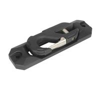 ARUPMN Tow Hook Kit verricello forgiato per conversione Fuoristrada Bocca Guida Automatica per Fune in Lega di Alluminio con Gancio per rimorchio verricello Gancio Traino(Black Kit)
