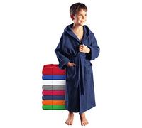 Arus Accappatoio per Bambino e Bambina | 100% Cotone Spugna (380 g/m²) | con Cappuccio | Certificato Oeko-Tex® | Ampia Scelta di Colori