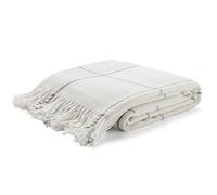Arus Highlands Collection, coperta con motivo scozzese per letto matrimoniale, 152,4 x 203,2 cm, colore: bianco sporco