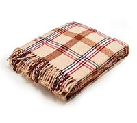 Arus Nature Collection - Coperta turca Sahara con motivo scozzese, 152,4 x 203,2 cm