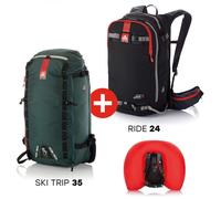 ARVA Airbag Switch Adventure Bundle Ride24+st35 - Unisex - Nero / Verde - Taglia unica- modello 2026