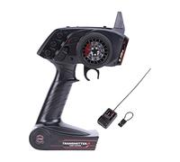ARVALOLET AX-5S - Trasmettitore universale radiocomandato a 3 canali, 2,4 GHz, con ricevitore for RC Car Boat Black