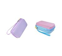 ARVALOLET Borsa per fotocamera per bambini Eva Antiurto Film Fotocamera Organizer Borsa, viola+rosa blu, Borse impermeabili