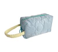 ARVALOLET Candy Color - Borsa per cosmetici con cerniera, grande capacità, imbottita, per la cura della pelle, bagno, doccia, borsa da viaggio, Blu, 190.00x100.00x70.00mm/7.48x3.94x2.76in, Trousse per