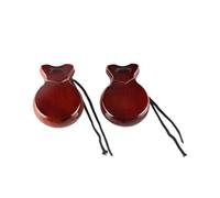 ARVALOLET Castanets spagnolo Percussion Orff strumento musicale per principianti (Brown)