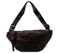 ARVALOLET Marsupio con motivo leopardato, alla moda, grande capacità, marsupio alla moda, chiusura lampo, cinturino regolabile, marsupio, borsa da viaggio all'aperto, marrone,