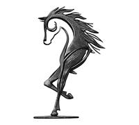 ARVALOLET Sculpture Decorative Figure in metallo Statua di cavallo baciante scultura moderna in metallo animale, statuetta decorativa Art Decoration Living Room Kuss