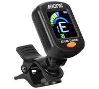 ARVALOLET Sintonizzatore a clip pieghevole, rotabile, sintonizzatore elettronico digitale, rehoargable Accoustic Guitar Tuner for Bass Chromatic Chitarra Accessori