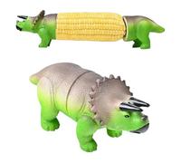 ARVALOLET Supporto per mais in acciaio inox, motivo dinosauro, per barbecue, feste, spiedini di mais in acciaio inox, per la casa e il giardino