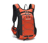 Arvano Zaino Bicicletta, Leggero Zaino Bici per Uomo e Donna 15L Zainetto Ciclismo Zaino per Idratazione per Enduro Mountain Bike Corsa MTB Running (Arancione)