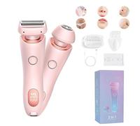 Arvenza Shaver, Arvenza Hair Remover, Comfort 2 In 1 Electric Lady Shaver, Wet & Dry for Leg Arm Underarm Pubic Area (Pink)