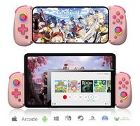 arVin Controller di gioco mobile per iPad/tablet [entro 5-10 pollici] controller di gioco per telefono per iPhone/Android con effetto RGB Hall Joystick/Turbo/giroscopio a 6 assi/vibrazione/supporto