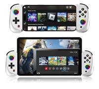 arVin Mobile Gaming Controller for iPad/Tablet[Within 5-10"] Wireless Gamepad for iPhone/Android/PC/Switch/PS4, with RGB Hall Effect Joystick/Turbo/6-Axis Gyro/Vibration/Support Streaming/Cloud Gaming