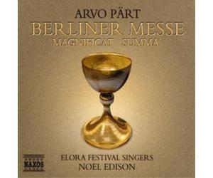 Arvo Pärt Berliner Messe (Edison, Elora Festival Singers) (CD) Album