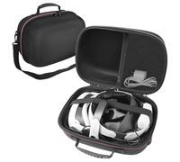 Arvok Custodia da Trasporto per Meta Quest 3 /Quest 2, Custodia Grande Fodera Morbida per Oculus Quest 3 & 2 Accessori, Borsa Protettiva per Cuffie VR con Guscio Rigido per Viaggio e Stoccaggio